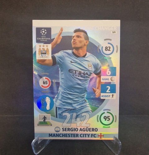 2014-15 Panini Champions League Sergio Aguero Manchester City /OC11