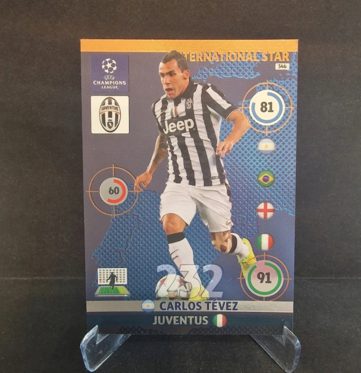 2014-15 Panini Champions League Carlos Tevez Juventus /OC14
