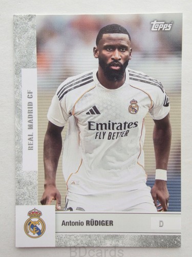 2025-26 Topps Team Set Antonio Rudiger Real Madryt