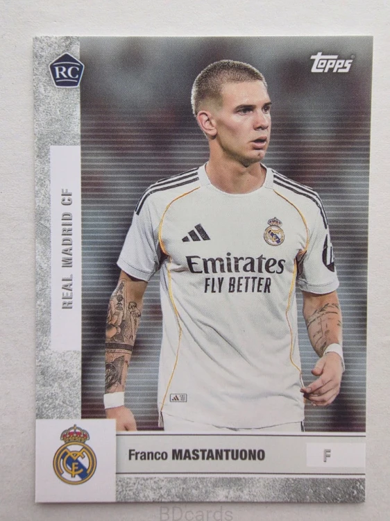 2025-26 Topps Team Set Franco Mastantuono Real Madryt