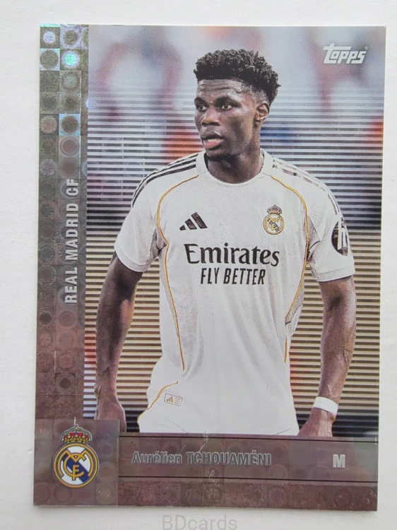 2025-26 Topps Team Set Aurelien Tchouameni Silver Madryt