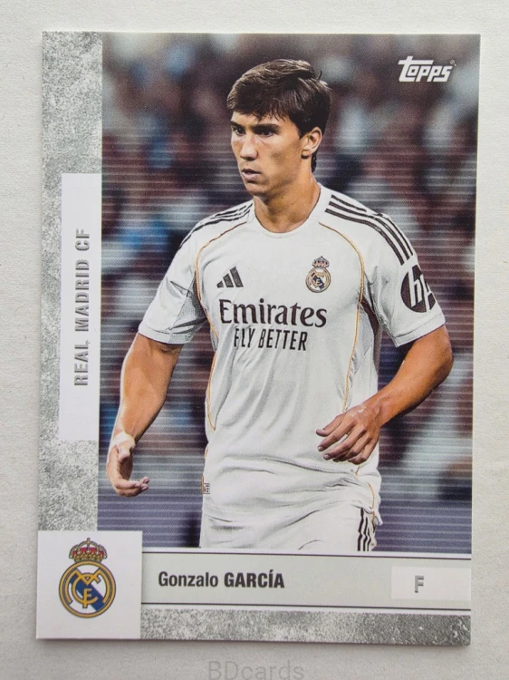 2025-26 Topps Team Set Gonzalo Garcia Real Madryt