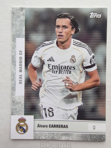 2025-26 Topps Team Set Alvaro Carreras Real Madryt