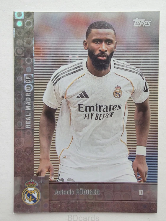 2025-26 Topps Team Set Antonio Rudiger Silver Real Madryt