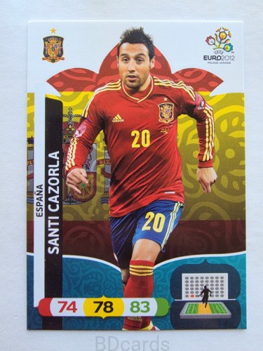 2012 Panini Euro Santi Cazorla Hiszpania