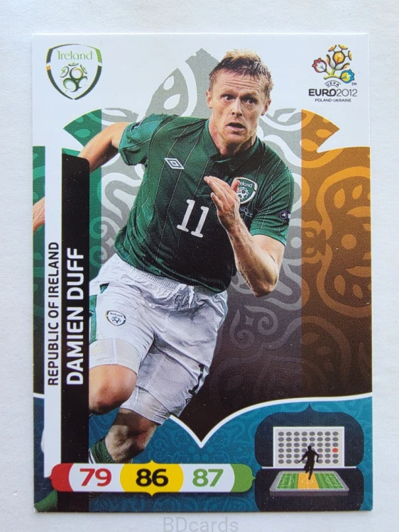 2012 Panini Euro Damien Duff Irlandia