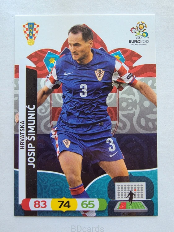2012 Panini Euro Josip Simunić Chorwacja
