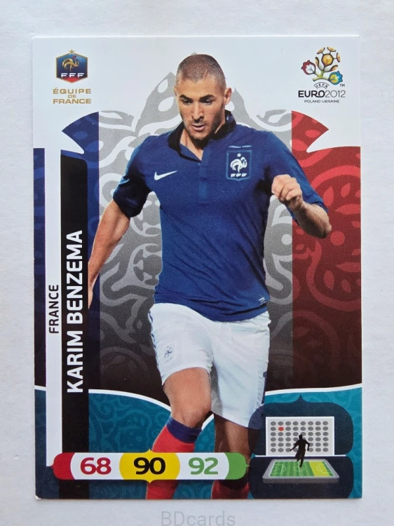 2012 Panini Euro Karim Benzema Francja