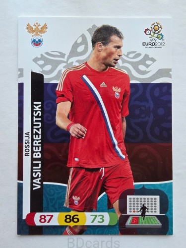 2012 Panini Euro Vasili Berezutski Rosja