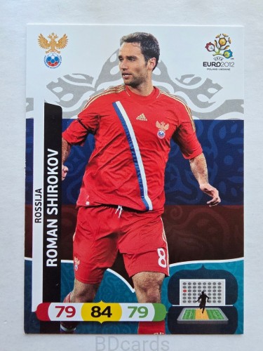 2012 Panini Euro Sergei Roman Shirokov Rosja