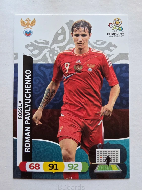 2012 Panini Euro Roman Pavlyuchenko Rosja