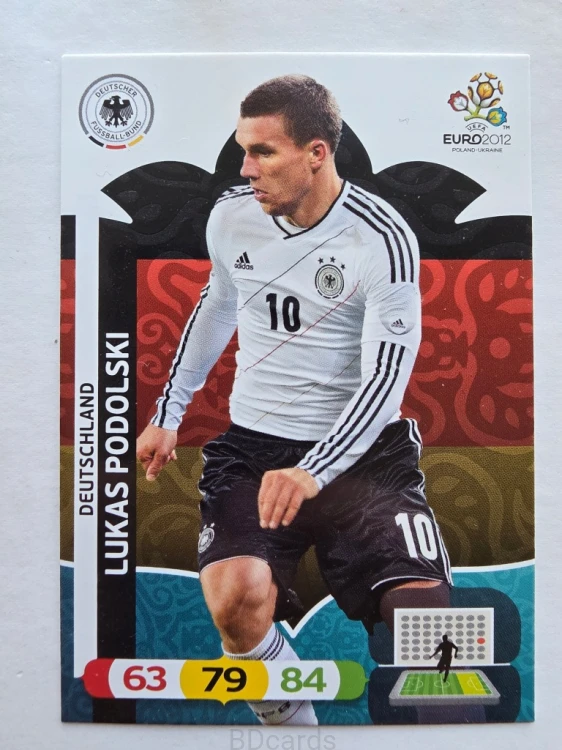 2012 Panini Euro Lucas Podolski Niemcy
