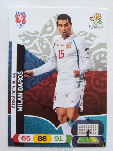 2012 Panini Euro Milan Baros Czechy