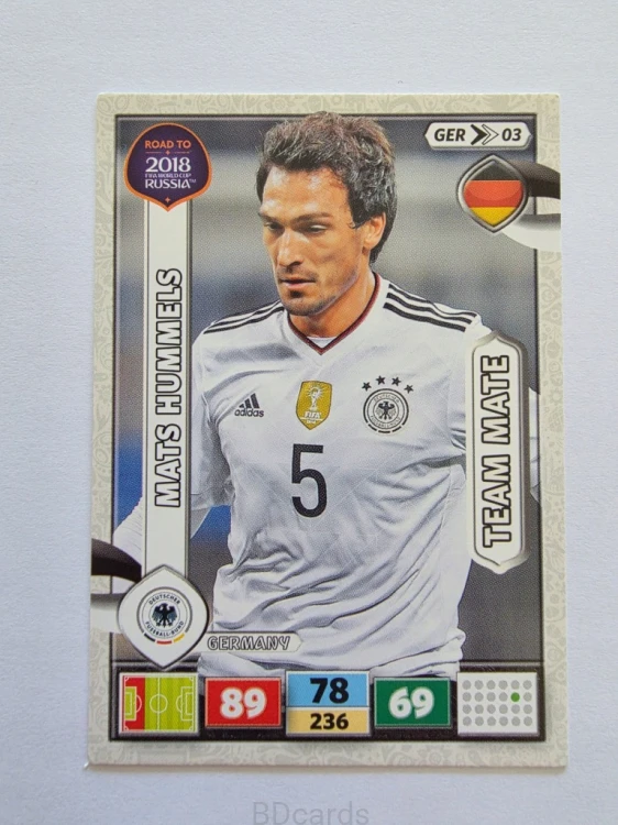 2018 Panini Road To World Cup Russia Mats Hummels Niemcy Ger 3