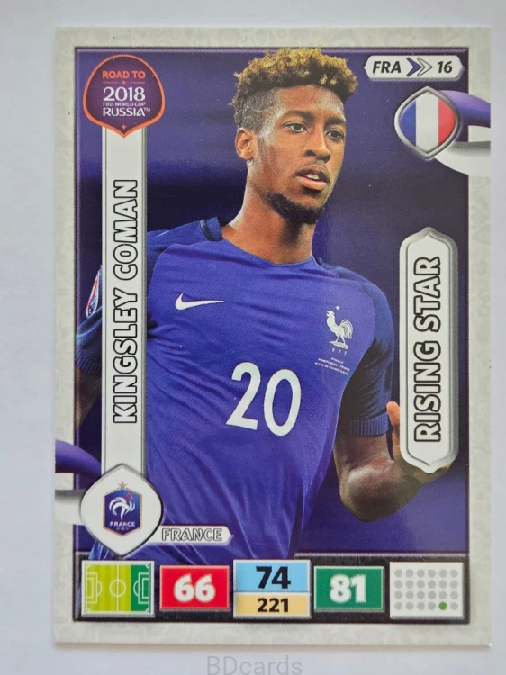 2018 Panini Road To World Cup Russia Kingsley Coman Francja Fra 16