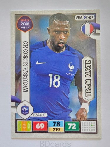 2018 Panini Road To World Cup Russia Moussa Sissoko Francja Fra 9