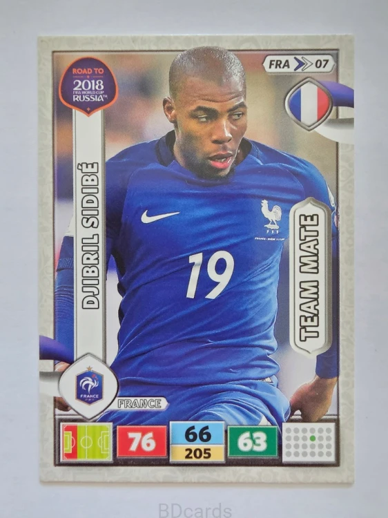 2018 Panini Road To World Cup Russia Djibril Sidibe Francja Fra 7