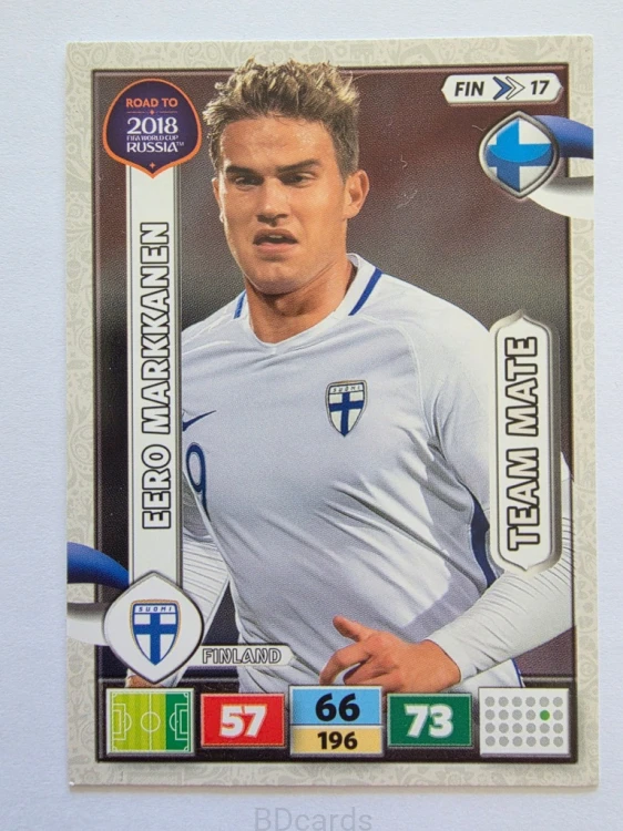 2018 Panini Road To World Cup Russia Eero Markkanen Finlandia Fin 17