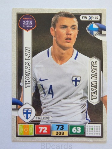 2018 Panini Road To World Cup Russia Thomas Lam Finlandia Fin 15