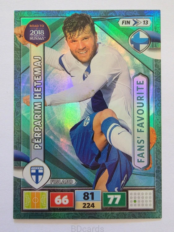 2018 Panini Road To World Cup Russia Hetemaj Fans Finlandia Fin 13