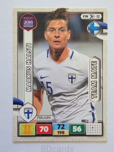 2018 Panini Road To World Cup Russia Marcus Halsti Finlandia Fin 12