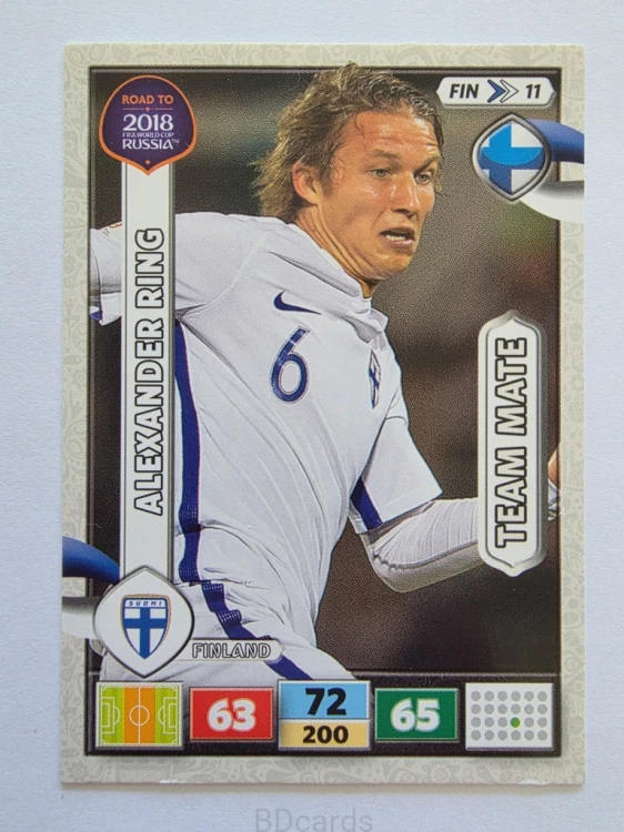 2018 Panini Road To World Cup Russia Alexander Ring Finlandia Fin 11