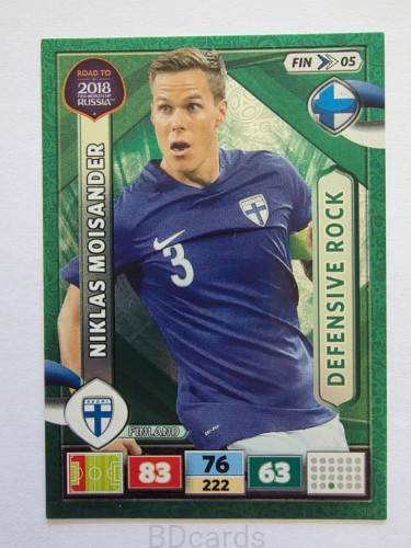 2018 Panini Road To World Cup Russia Moisander Defensive Finlandia Fin 5