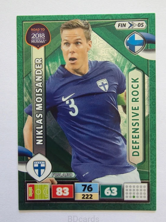 2018 Panini Road To World Cup Russia Moisander Defensive Finlandia Fin 5
