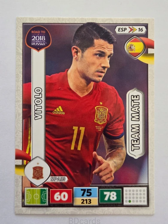2018 Panini Road To World Cup Russia Vitolo Hiszpania Esp 16