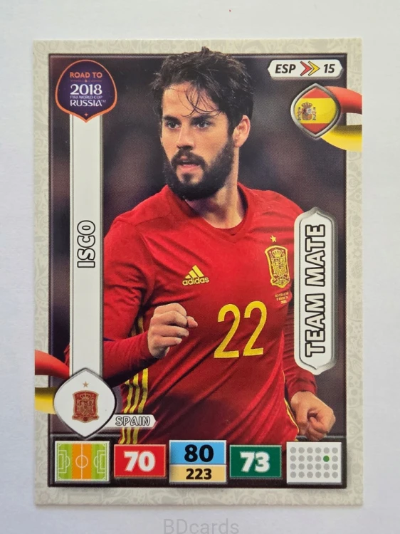2018 Panini Road To World Cup Russia Isco Hiszpania Esp 15