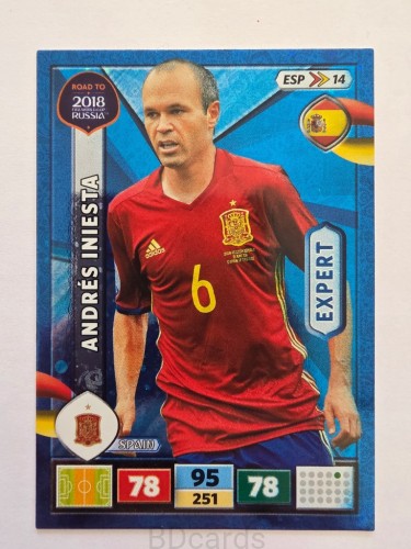 2018 Panini Road To World Cup Russia Iniesta Expert Hiszpania Esp 14