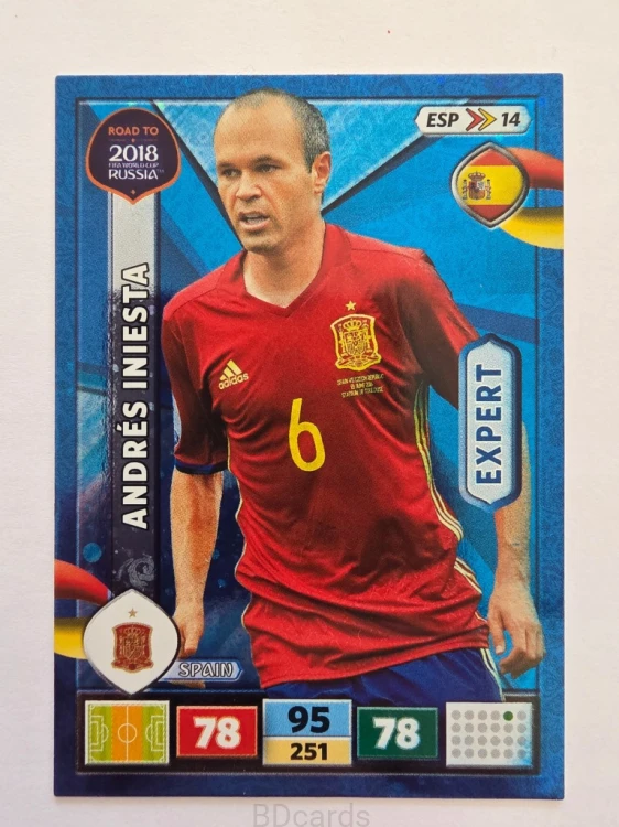 2018 Panini Road To World Cup Russia Iniesta Expert Hiszpania Esp 14
