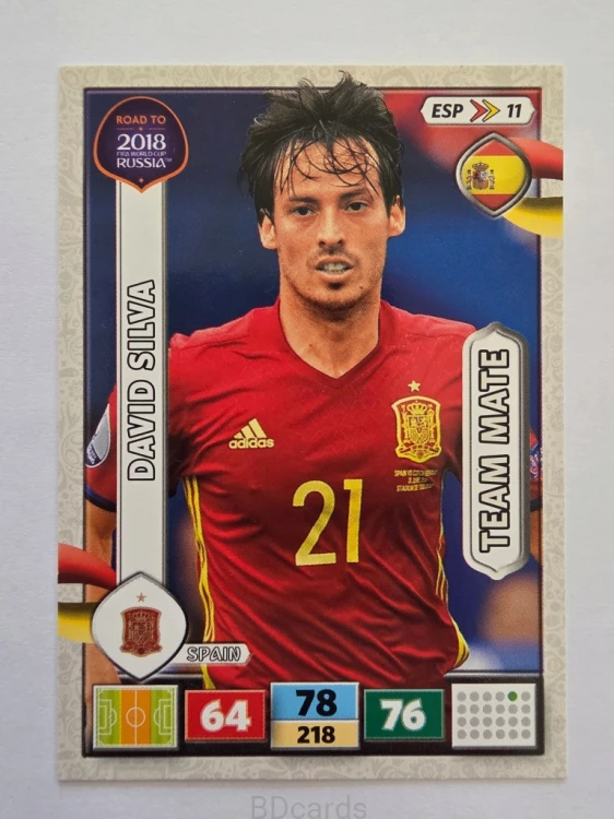2018 Panini Road To World Cup Russia David Silva Hiszpania Esp 11