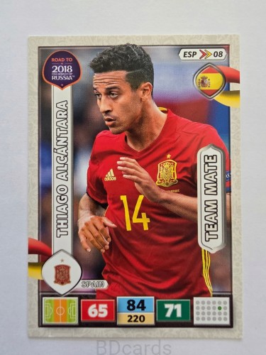 2018 Panini Road To World Cup Russia Alcantara Hiszpania Esp 8