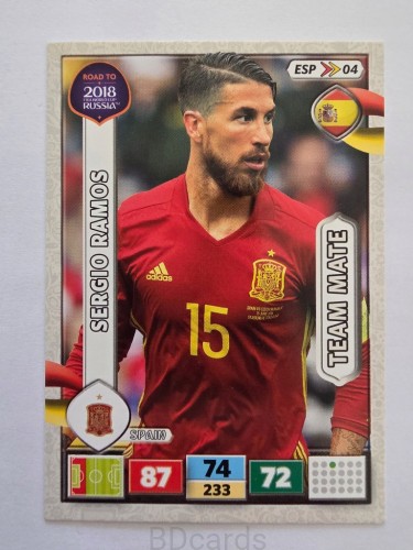 2018 Panini Road To World Cup Russia Ramos Hiszpania Esp 4