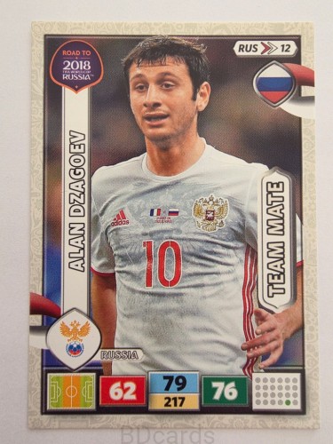 2018 Panini Road To World Cup Russia Alan Dzagoev Rosja Rus 12