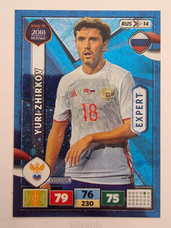 2018 Panini Road To World Cup Russia Yuri Zhirkov Expert Rosja Rus 14