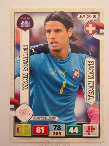 2018 Panini Road To World Cup Russia Sommer Szwajcaria Sui 1