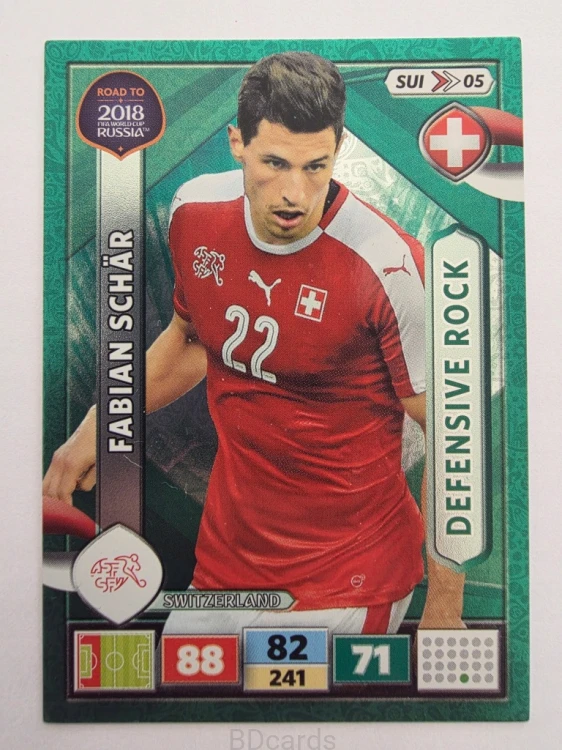 2018 Panini Road To World Cup Russia Fabian Shar Defensive Szwajcaria Sui 5
