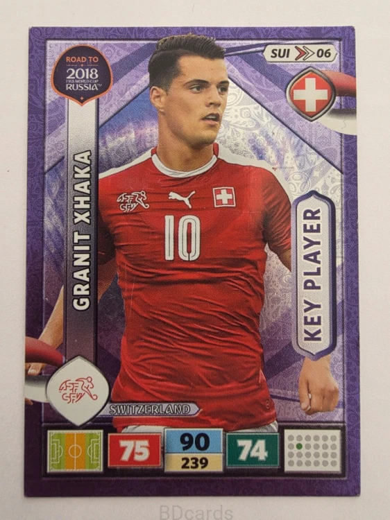 2018 Panini Road To World Cup Russia Xhaka Key Player Szwajcaria Sui 6