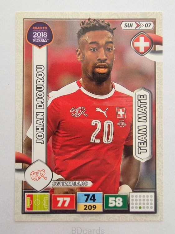 2018 Panini Road To World Cup Russia Djourou Szwajcaria Sui 7
