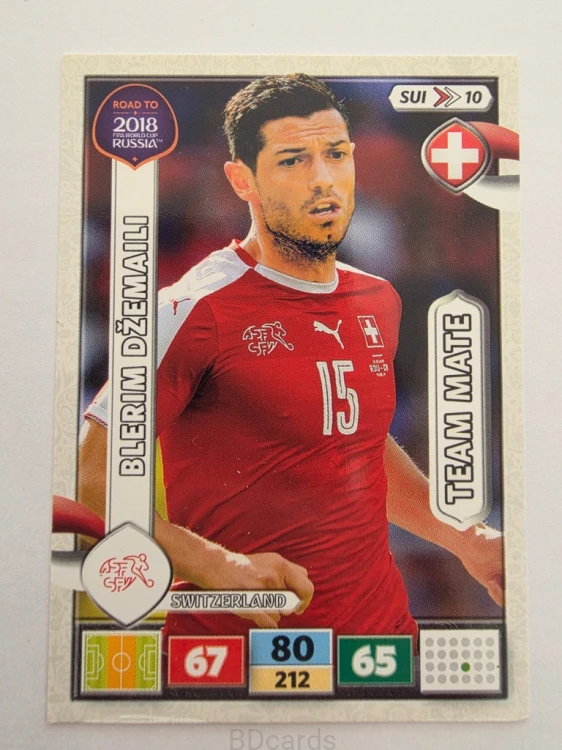 2018 Panini Road To World Cup Russia Dżemaili Szwajcaria Sui 10