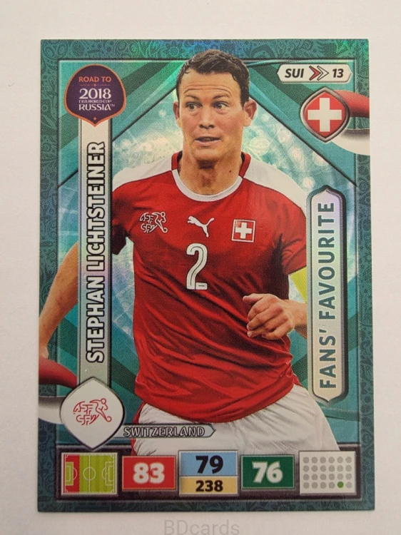 2018 Panini Road To World Cup Russia Lichtsteiner Fans Szwajcaria Sui 13