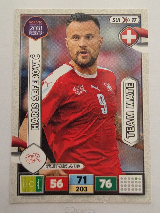 2018 Panini Road To World Cup Russia Severović Szwajcaria Sui 17