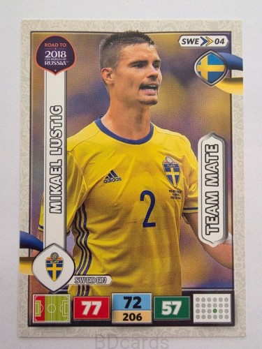 2018 Panini Road To World Cup Russia Mikael Lustig Szwecja Swe 4
