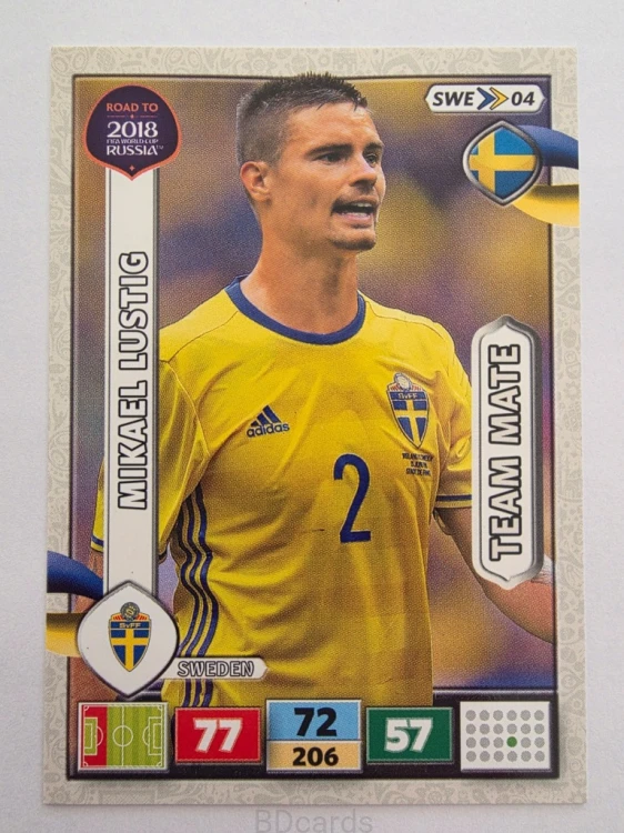 2018 Panini Road To World Cup Russia Mikael Lustig Szwecja Swe 4