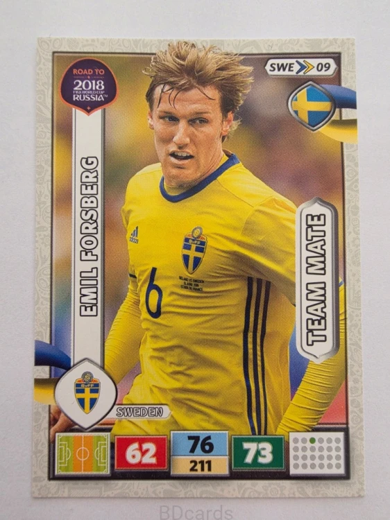2018 Panini Road To World Cup Russia Emil Forsberg Szwecja Swe 9