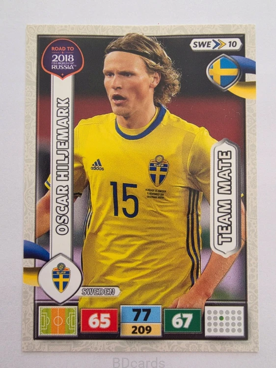2018 Panini Road To World Cup Russia Oscar Hiljemark Szwecja Swe 10