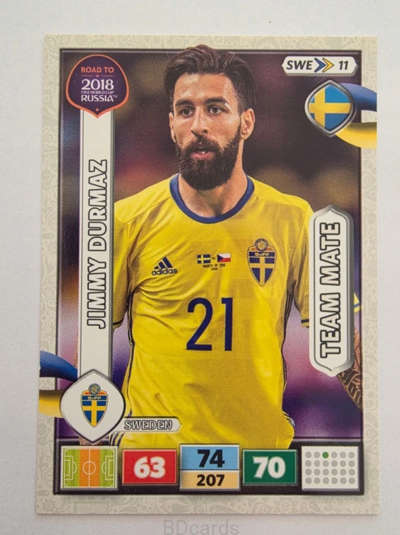 2018 Panini Road To World Cup Russia Jimmy Durmaz Szwecja Swe 11