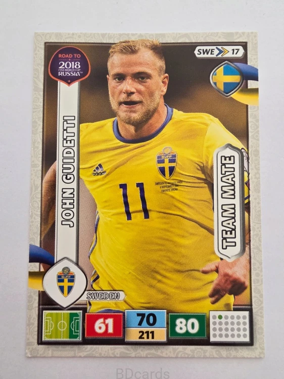 2018 Panini Road To World Cup Russia John Guidetti Szwecja Swe 17